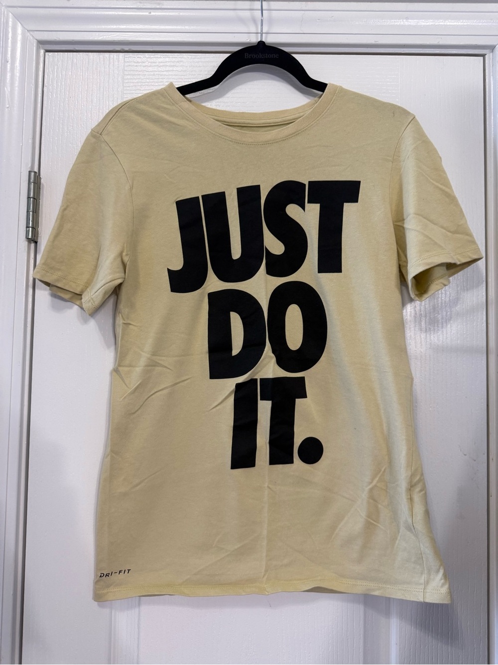 Nike Women’s Pale Yellow 'Just Do It.' Short Sleeve Tee
